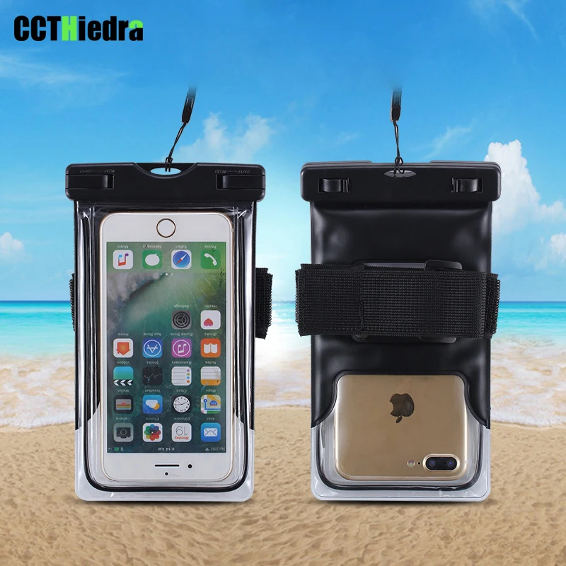 CCTHiedra 5.5 inch Outdoor Waterproof Bag Mobile Phone Pouch Underwater