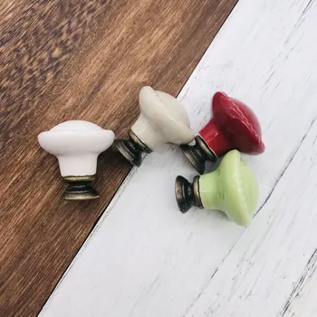 1x Ceramic Marble Cabinet Knobs Antique Cupboard Handle Kitchen Drawer Knobs Kids Desk Dresser Door Pulls