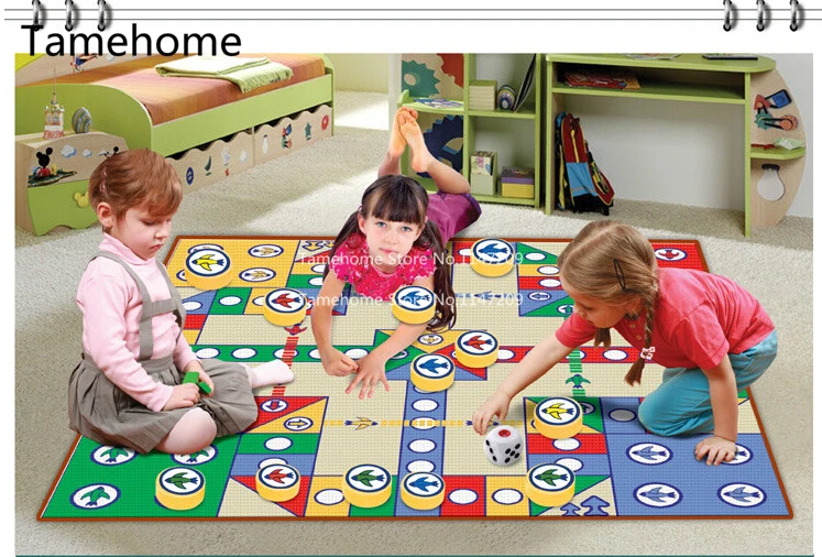 NiceRug Education Flying Chess Child Game Carpet Aeroplane Chess Mat 