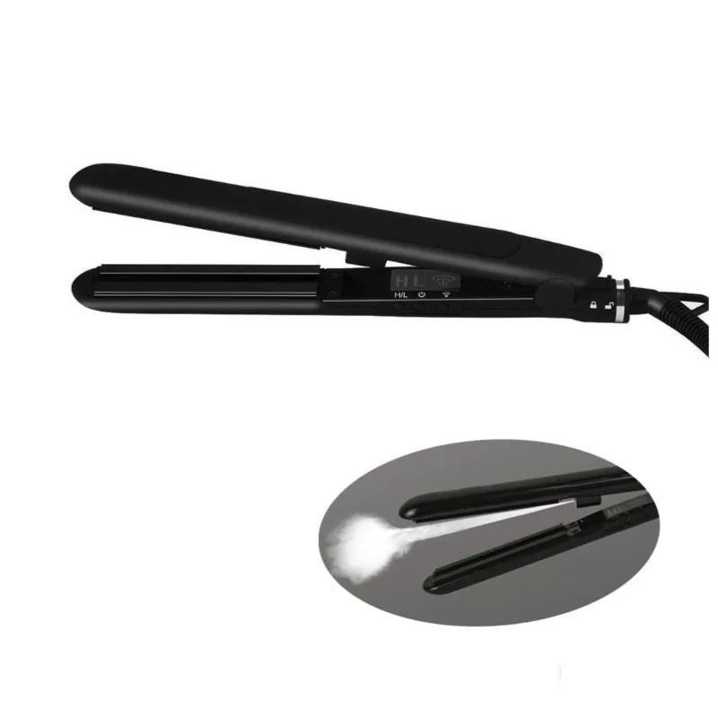 

100V-240V Professional Steam Hair Straightener Nano Tourmaline Ceramic Straightening Irons Electric Hair Styler