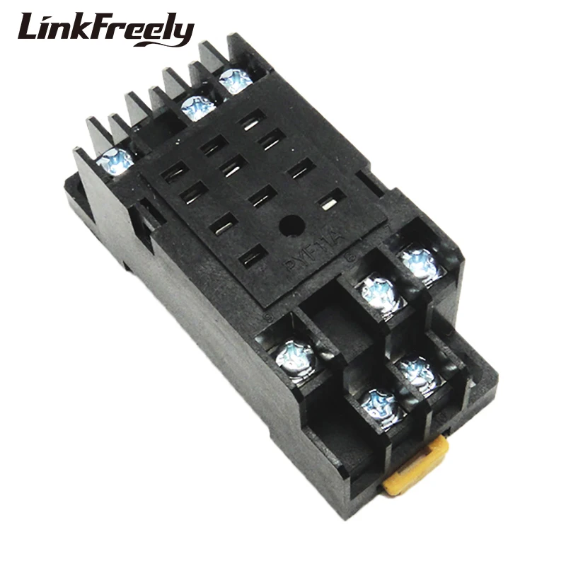 PYF11A Relay Socket Base 3NO+3NC 11 Pin Relay Mounting Base Relay PYF11A Relay Socket Base 3NO+3NC 11 Pin Relay Mounting Base Relay