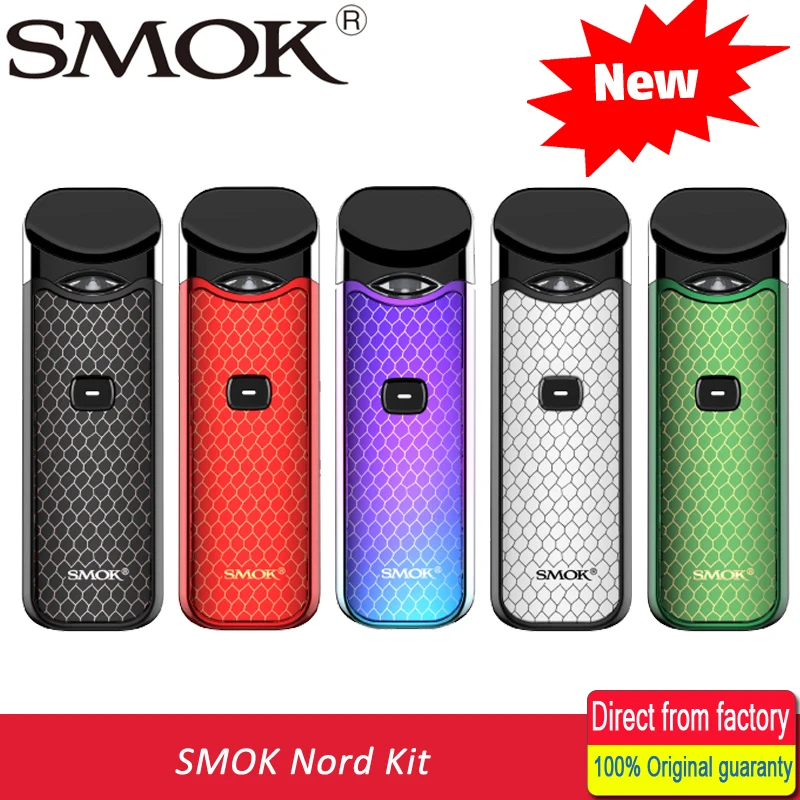 

NEW! Original SMOK Nord Kit Button-triggered Pod Anti-Leaking Mini Vape Pen with 1100mAh Battery Pods Coil Accessories VS NOVO
