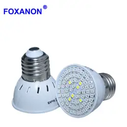 Foxanon полный спектр E27 220 В LED завода светать светодиодные лампы для системы цветущие гидропоники парниковых выращивание Освещение