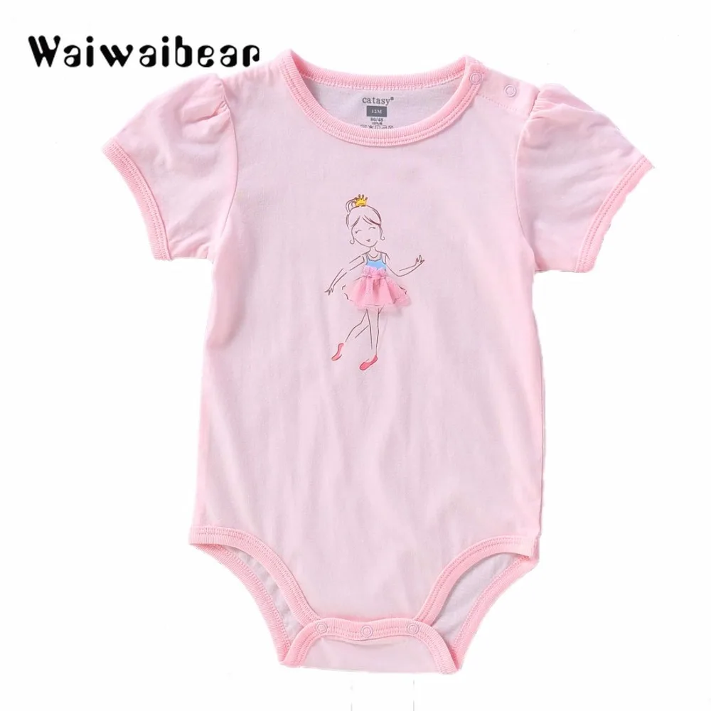 

Baby Girls Rompers Baby Infant Short Sleeve Rompers Summer Casual O-Neck Rompers Newborn Baby Clothes Jumpsuits