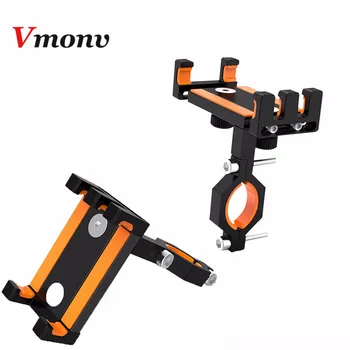 

Vmonv MTB Bike Bicycle Cell Phone Holder For iPhone Sansung Aluminium Alloy Motorcycle Mobile Phone GPS Handlebar Mount Bracket