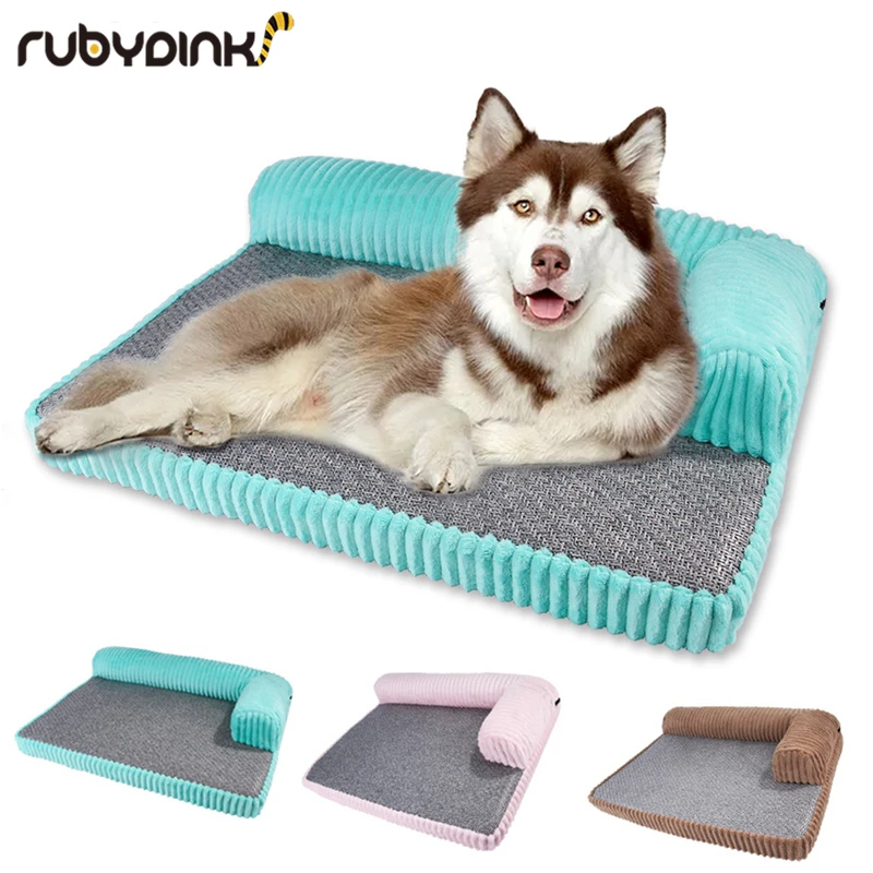 

Dog Beds for Large Dogs House Detachable Lounger Sofa Kennel Square Pillow Husky Labrador Teddy Large Pet Dog Cat House Beds Mat