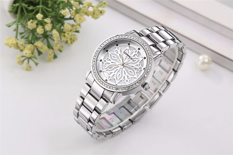 Crrju Women Watches 2018 Top Luxury Brand Fashion Charms Rose Gold Women Watch Diamond Ladies  Wristwatch relojes mujer 2019 (5)