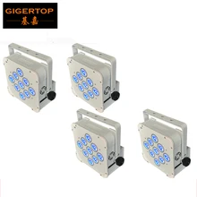 4 шт./лот 9x18 Вт 6в1 RGBWA+ УФ батарея беспроводной светодиод Par свет DMX высокое качество батарея плоский светодиодный Uplighting DMX 6/10dmx каналы