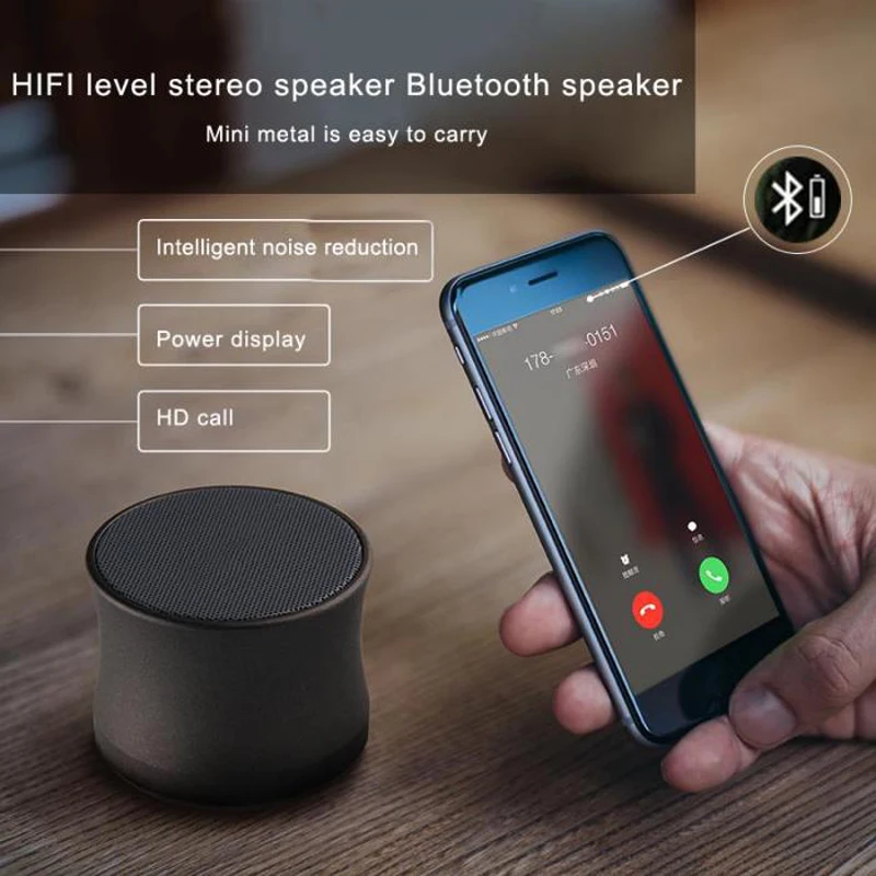 Металлический Портативный мини Беспроводной Bluetooth стереоколонка бас гитара