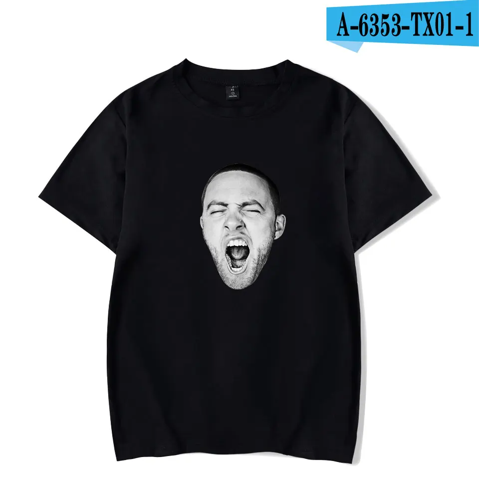 Black LUCKYFRIDAYF Mac Miller Футболка модная крутая футболка женская/мужская хлопковая harajuku Повседневная забавная женская модная одежда в стиле хип-хоп - Цвет: Black