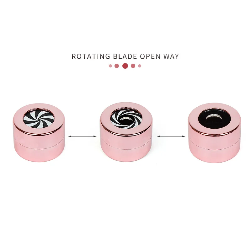 Rotating Jewelry Box Tik Tok Ring Earrings Bracelets Necklaces Gift Organizer Wedding Stainless Steel Storage Box