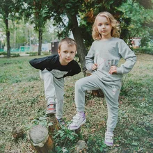 Bear Leader/комплекты одежды для мальчиков; костюм для активного отдыха с буквенным принтом; детская одежда; одежда с героями мультфильмов для девочек