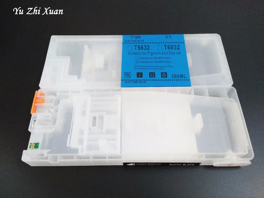 Yu Zhi Xuan! 350 мл чернильный бак с чипом для Epson 7700 9700 7710 9710 7400 9400 7450 картридж |