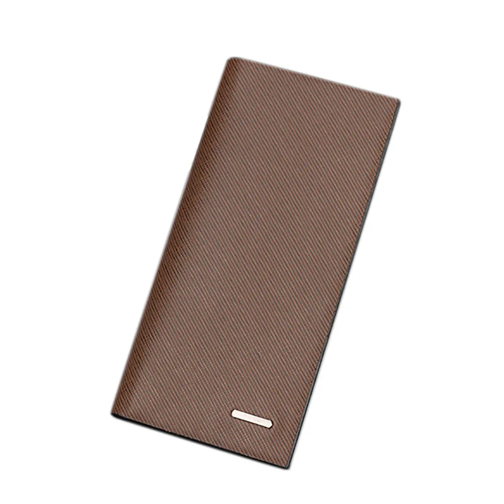 

Business Men Wallets New 2016 Solid PU Leather Long Wallet Men Stylish Bifold Business Wallet Card Holder Coin Wallet Purse
