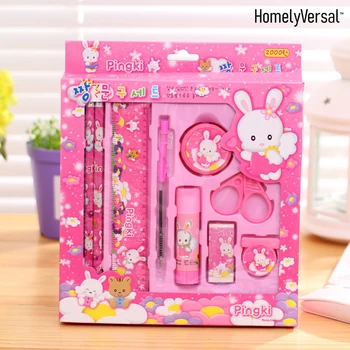 

Student stationery stationery gift stationery suit children 9 piece birthday gift wholesale pencil set with eraser.....