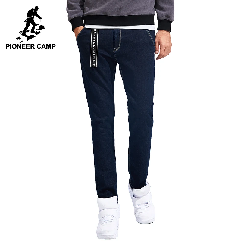 Koop Pioneer Kamp nieuwe collectie jeans brand kleding effen kleine stretch broek mannelijke top kwaliteit male jeans ANZ707020
