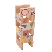 28 шт. детская деревянная мультфильм животных красочные домино Пазлы Монтессори детские игрушки рождественские подарки на день рождения