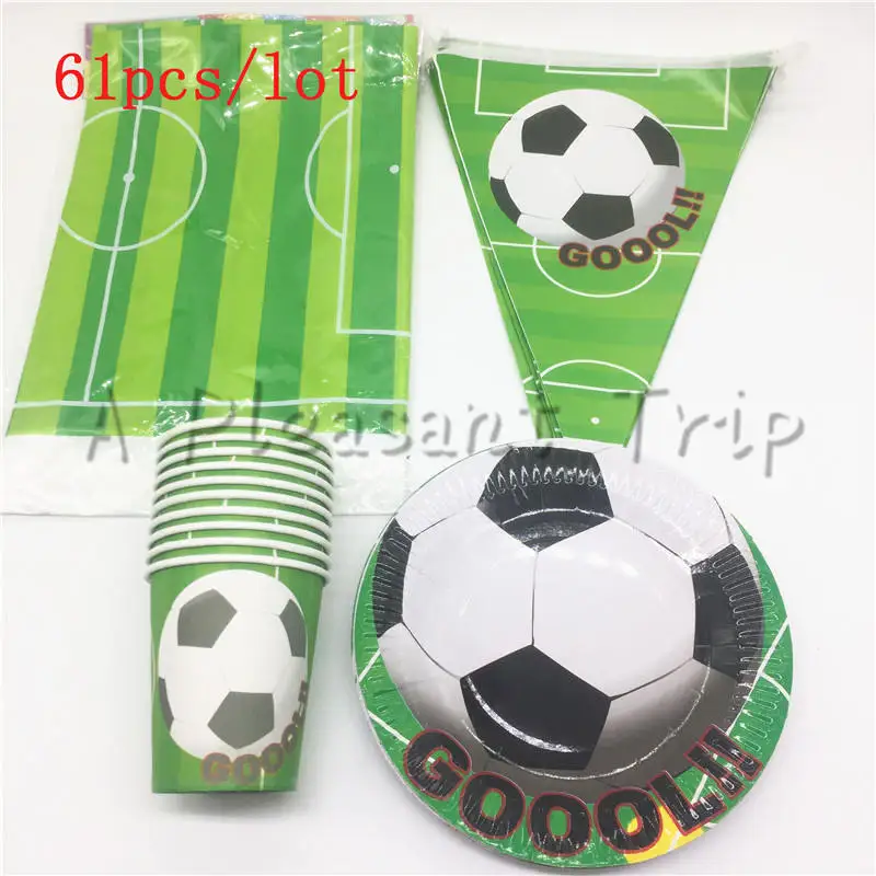 Soccer Fans Theme 61 Batch Of Luxury Birthday Happy Party