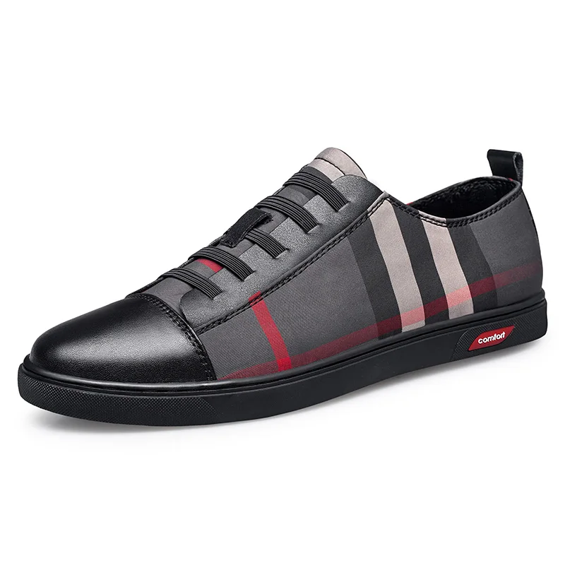 

K-TUO New Men's Spring Skateboarding Shoes Genuine Leather Sport Shoes Men Sneakers Finale Evo Skateboard Shoes Men KT-1868