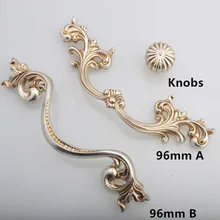 96mm antique silver dresser cabinet handles pulls knob vintage silver drawer knob europen retro distress style furniture handle