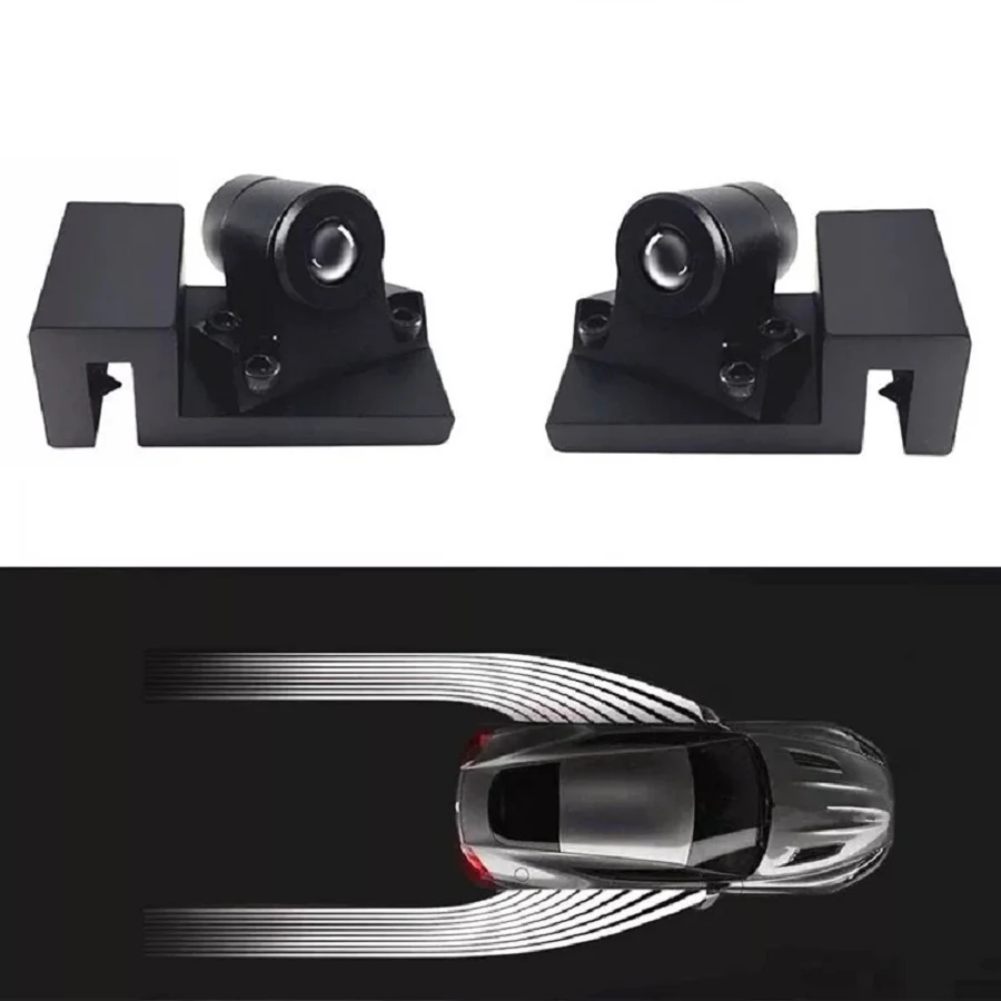 

2pcs Universal Ghost Shadow Angle Wing Welcome Car Led Door Light Courtesy Slide Projector Light For Jeep Ford Bmw Toyota