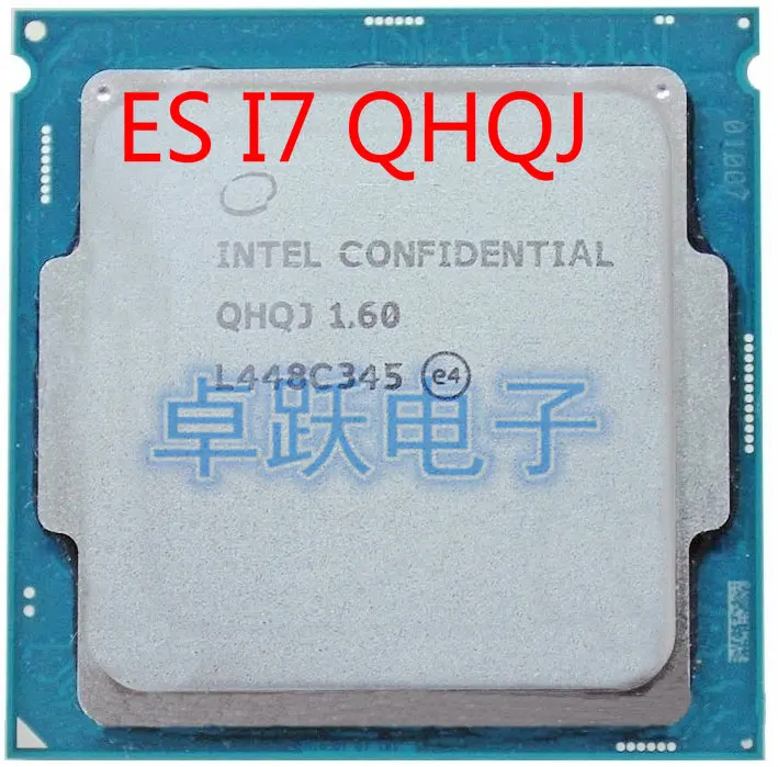 Инженерная версия процессора INTEL I7 ES QHQJ 1 6 ГГц как процессор QHVX QHQG Intel Skylake