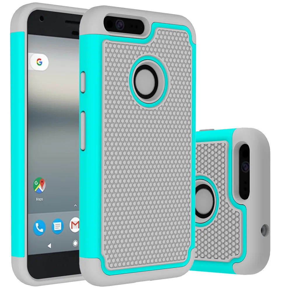 Шикарный жесткий, мягкий, резиновый защитный чехол для Google Pixel XL Чехол-Обложка из смешанных материалов без необходимости снимать