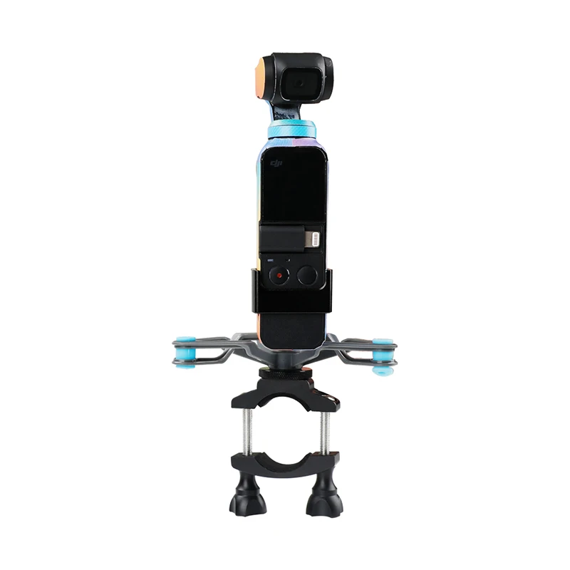 Bicycle fixed holder shock absorbing bracket clip For dji osmo Pocket Handheld gimbal camera Accessories