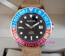 42MM PARNIS 21 jewels Japanese 821A automatic Self Wind Mechanical font b watches b font Sapphire