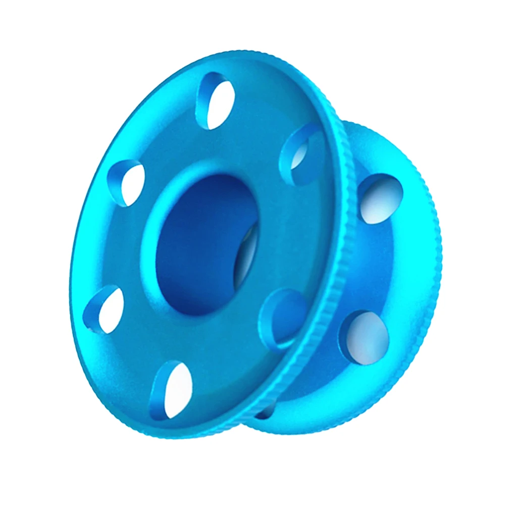 Aluminum Alloy Scuba Diving Finger Spool Dive Reel Guide Line Scuba Dive Free Diving Snorkeling Underwater Gear Equipment -Blue