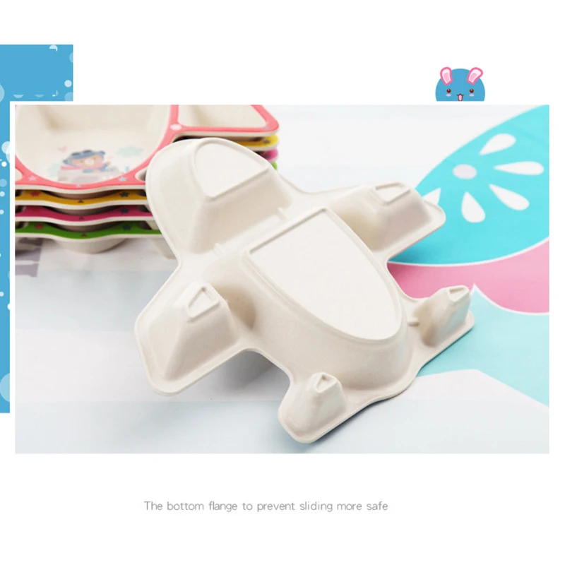 3pcs-set-Bamboo-Fiber-Baby-Tableware-Plane-Feeding-Bowl-Plate-Set-Children-Aircraft-Dishware-Set-6 (2)