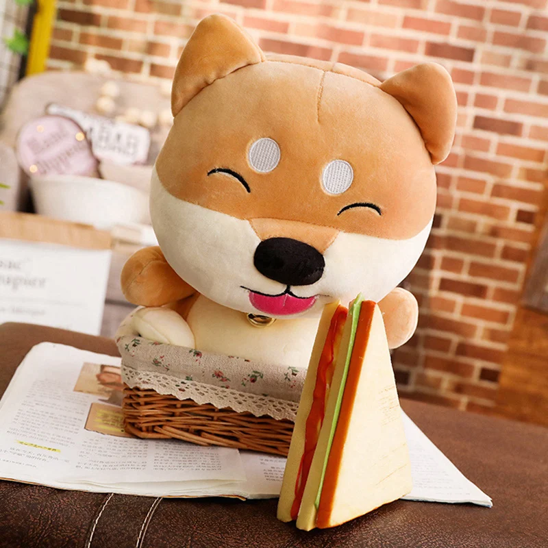 1 шт. Kawaii Fat Shiba Inu собака плюшевые игрушки мягкие милые животные мультфильм Подушка прекрасный подарок для детей Детские хорошее качество