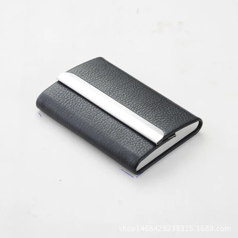

Rfid Card Holder Business Card Wallet ID Credit Card Holder Men Leather Card Protector Metal Cardholder