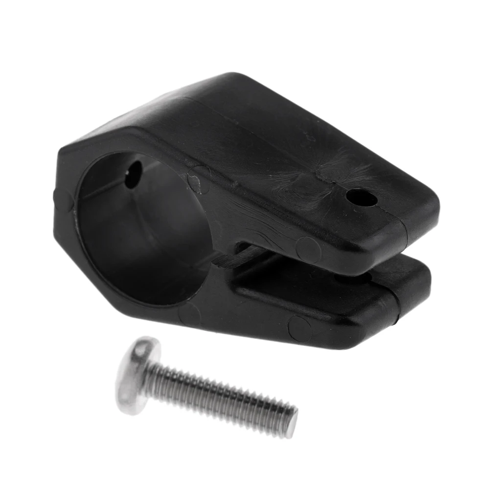 Durable Heavy Duty Bimini Top Fitting Harware Black Nylon Jaw Slide 1' for Marine Fishing Boat Canopy Dinghy Rail Accessories