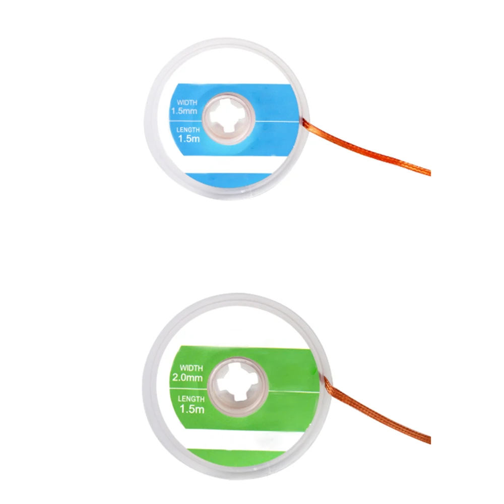 1 Roll 1.5m Solder Wick Remover Desoldering Braid Solder Remover Sucker Flux Wick Cable Wire High Quality