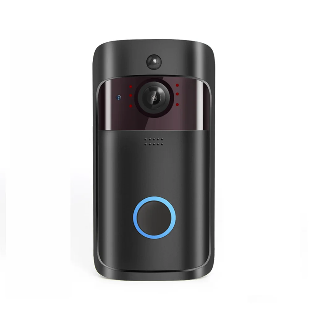 Ночное видение 720 P беспроводной умный WiFi дверной звонок видео визуальная запись удаленный домашний мониторинг безопасность Wi-Fi дверной Звонок - Цвет: Doorbell Only