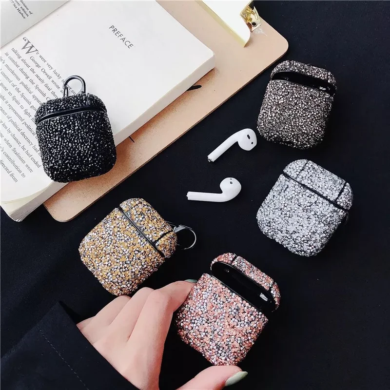 

New Colorful Bling Color Protective Cover Cartoon Dust Guard For AirPods Earphones Case Bags Anti-Knocks Silicone Pouch Case