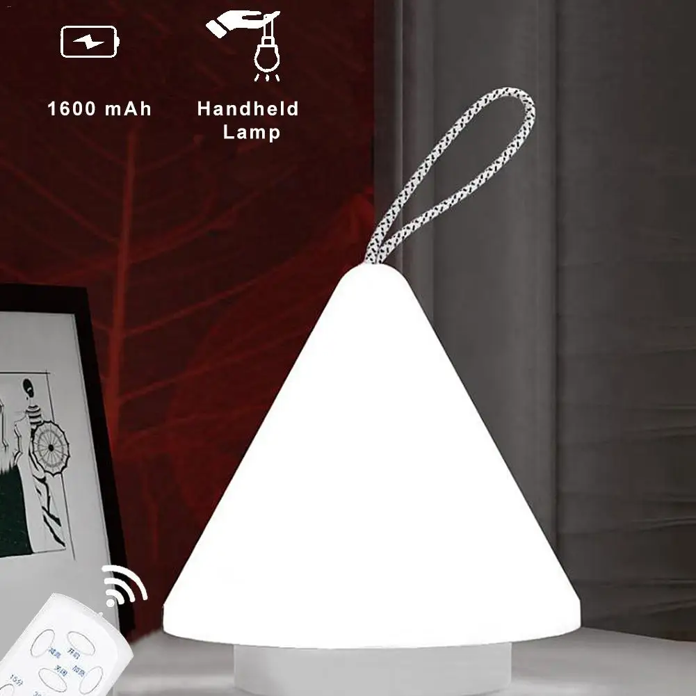 

LED 10-level Dimming Night Light Remote Control Rechargeable Portable Light Bedroom Outdoor Camping USB Charging Night Lamp