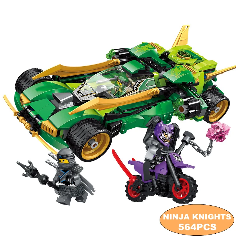 

564pcs DIY Ninja Kits 70641 Chase battle Minifigures Building Blocks Compatible Legoe Ninjagos Bricks Toys for Children Gift