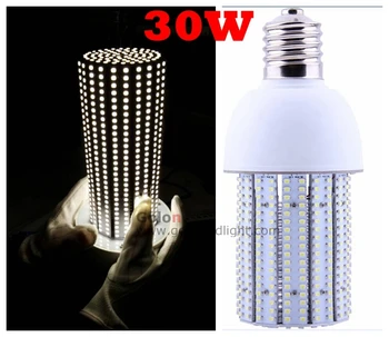 

30W LED corn light wholesale factor price super bright 5 years wararnty Ra80 120V 230V 277V free shipping 20W led corn bulb e27