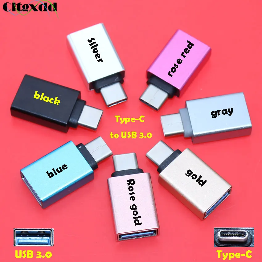 Переходник cltgxdd Type C папа-USB 3 0 мама USB 3.0 Type-C OTG адаптер для телефонов Android Samsung HTC Huawei