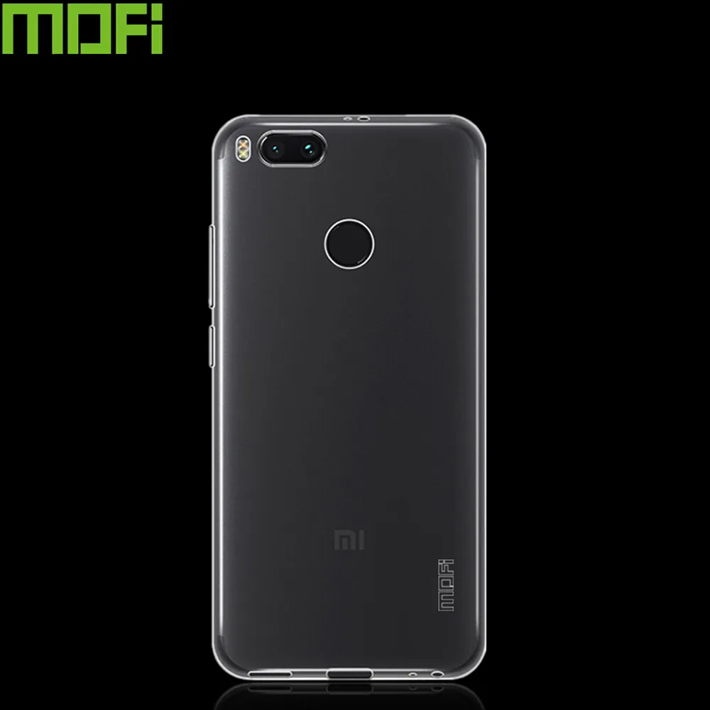 Чехол для XiaoMi MiA1 силиконовый мягкий чехол задней панели MOFi прозрачный из ТПУ Mi A1