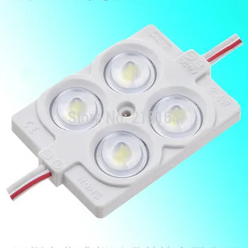 

high power 2.4W SMD2835 4leds injection LED module same Samsung CREE OSRAM led module lens