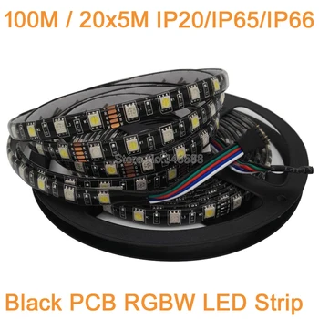 

Free DHL 100m/lot 60 LED/M 12V 5050 RGBW Strip Black PCB RGB+White(RGBW) RGB+Warm White(RGBWW) Flexible LED Strip IP20/IP65/IP66