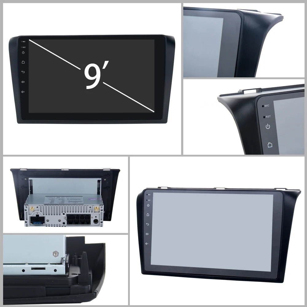 Cheap Android 9.0 Car 1 din Stereo for old Mazda 3 2006 2007 2008 2009 2010 2011 2012 GPS Car Radio Bluetooth 9" IPS  Screen 2