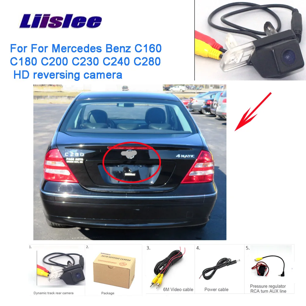 Liislee для Mercedes Benz C160 C180 C200 C230 C240 C280 HD CCD камера ночного видения/запасная заднего хода