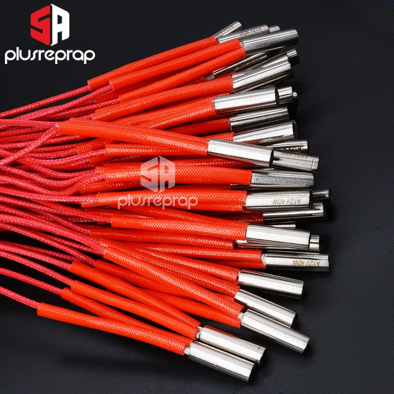 

1PC Higher Quality 6x20mm Ceramic Cartridge Heater 12V 24V 40W for 3D Printer Print Head HotEnd J-Head (High Quality Version)