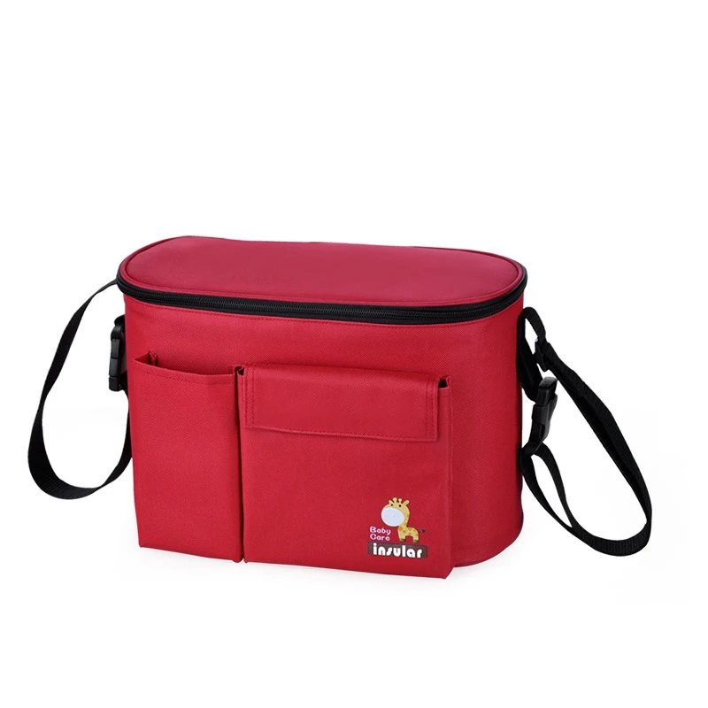 Новая детская пеленка сумки большой емкости органайзер для подгузников прочные Подгузники Сумки Hobos молния детская сумка для прогулки с ребенком Saco De Fraldas - Цвет: Red