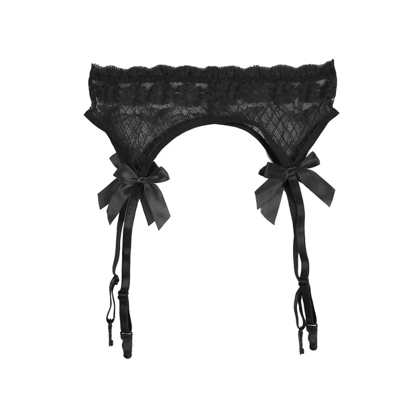 Сексуальный женский кружевной топ, чулки до бедра, женское нижнее белье с подвязками и поясом
