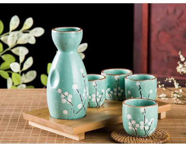 GIEMZA керамическая чашка s Sake, кувшин, Япония, один горшок из четырех чашек, Набор бокалов для вина, маленький керамический бокал для вина, Пекинская опера, Facebook